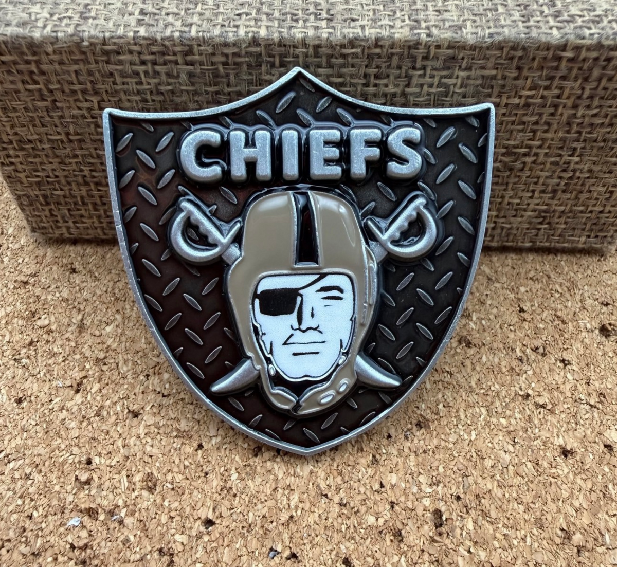 Football Challenge Coin Black/Brown